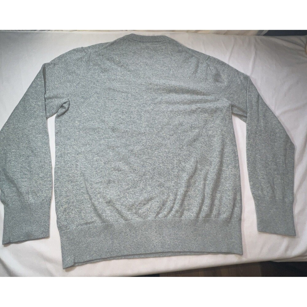 Banana Republic Men's Large Luxury V-neck Sweater Cashmere/Cotton Bluish Green - Picture 6 of 7